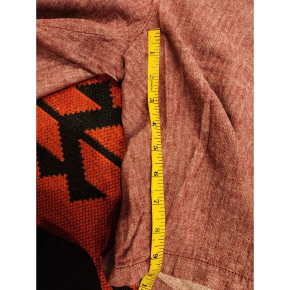 Old Navy Men's Ultimate Slim Built-In Flex Shorts Size 34 Red Herringbone - Picture 6 of 7